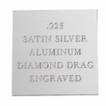 Satin Silver Aluminum Engraving Sheet Stock (12"x24"x0.025")
